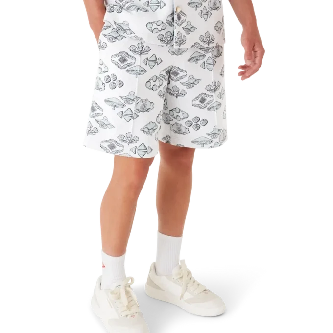 Calções de treino com motivo jacquard Calções de treino com motivo jacquard