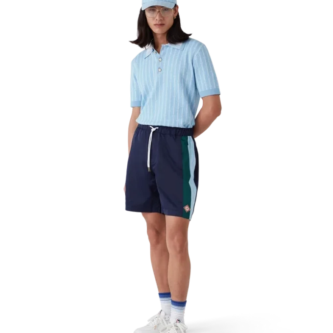 Calções de treino Laurel com riscas finas