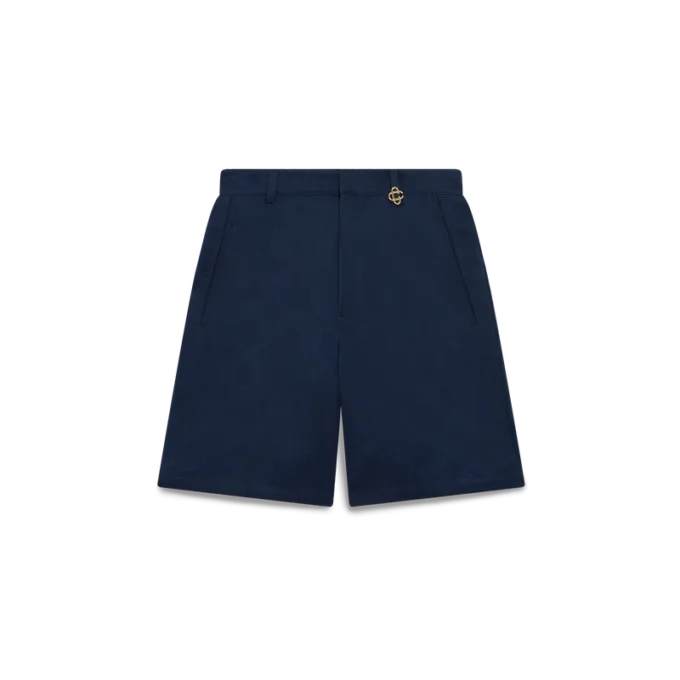 Calções Monogram em azul-marinho Calções Monogram em azul-marinho