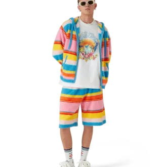 Calções Oversized com Risca Fofa