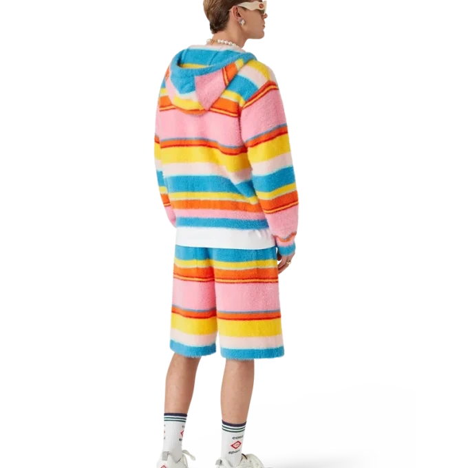 Calções Oversized com Risca Fofa Calções Oversized com Risca Fofa