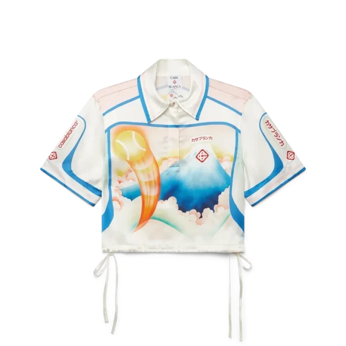 Calção de Seda de Manga Curta Fuji Dream