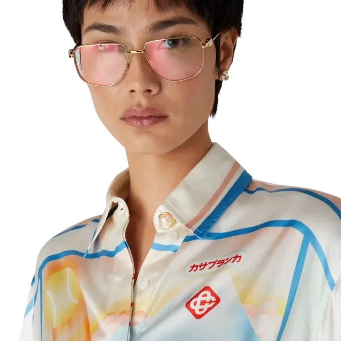 Calção de Seda de Manga Curta Fuji Dream