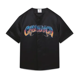 Camisa de basebol gótica de manga curta