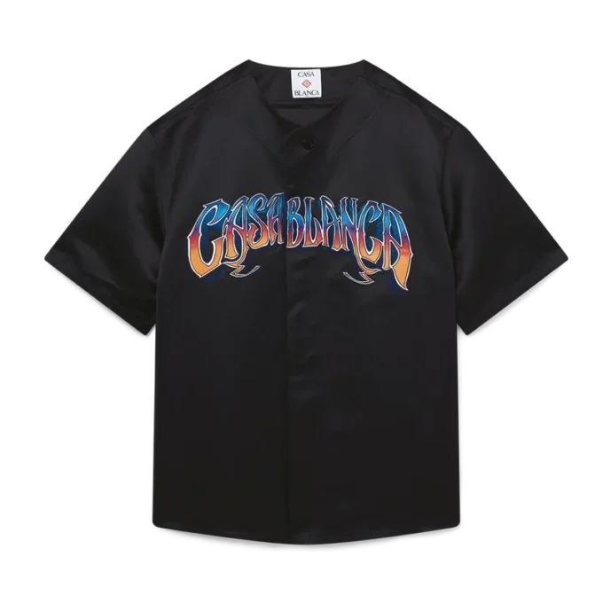 Camisa de basebol gótica de manga curta Camisa de basebol gótica de manga curta