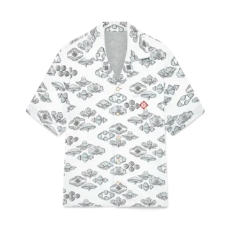 Camisa de calções com motivo jacquard