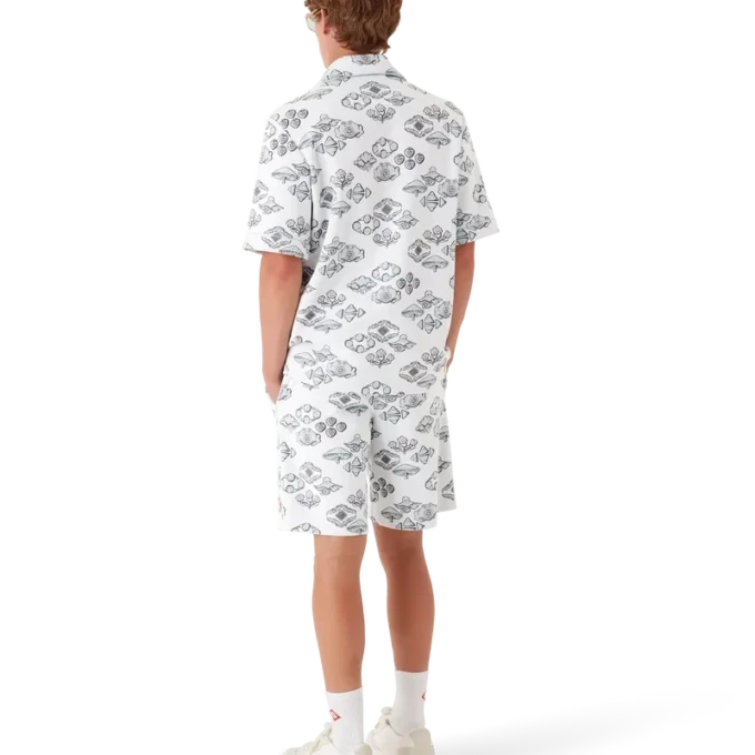 Camisa de calções com motivo jacquard Camisa de calções com motivo jacquard