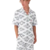 Camisa de calções com motivo jacquard Camisa de calções com motivo jacquard