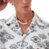 Camisa de calções com motivo jacquard Camisa de calções com motivo jacquard