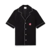 Camisa de calções em tecido de felpo com jacquard monograma Camisa de calções em tecido de felpo com jacquard monograma