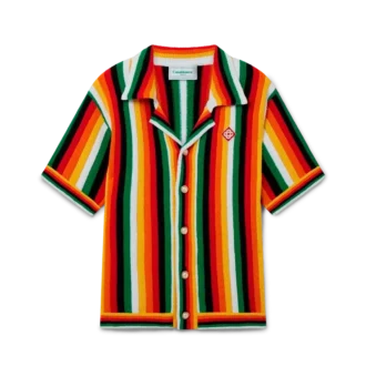 Camisa de felpo às riscas