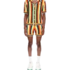 Camisa de felpo às riscas Camisa de felpo às riscas