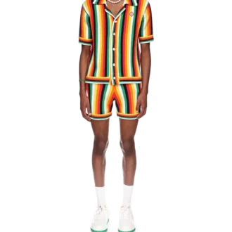 Camisa de felpo às riscas