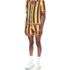 Camisa de felpo às riscas Camisa de felpo às riscas