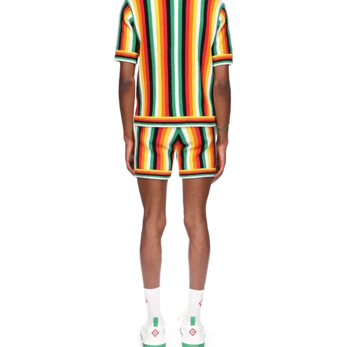 Camisa de felpo às riscas Camisa de felpo às riscas