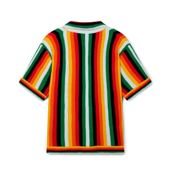 Camisa de felpo às riscas Camisa de felpo às riscas