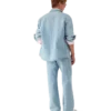 Camisa de ganga com monograma Camisa de ganga com monograma