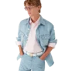 Camisa de ganga com monograma Camisa de ganga com monograma