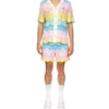Camisa de malha com padrão ondulado gradiente