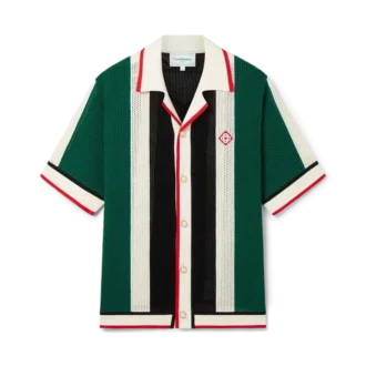 Camisa de malha às riscas