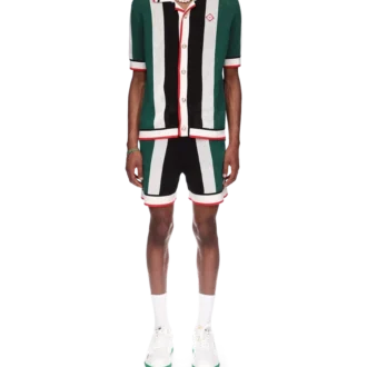 Camisa de malha às riscas