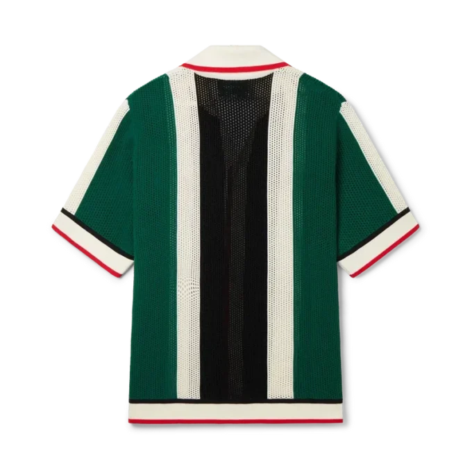 Camisa de malha às riscas Camisa de malha às riscas
