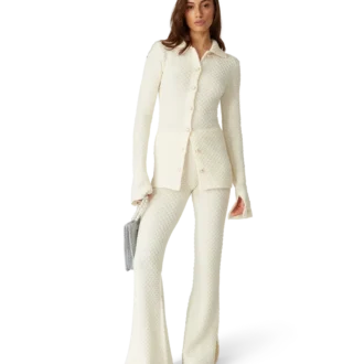 Camisa de malha texturada