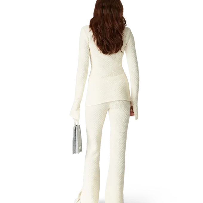 Camisa de malha texturada