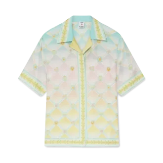 Camisa de manga curta em sarja de seda Candy Icons