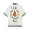 Camisa de seda com gola em malha Casa Way