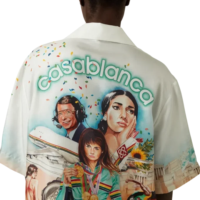 Camisa de seda de calções Celebration Du Sport Camisa de seda de calções Celebration Du Sport