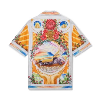 Camisa de seda de calções La Tornade De Rose
