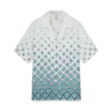 Camisa de seda de calção com monograma em degradê Camisa de seda de calção com monograma em degradê