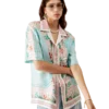 Camisa de seda de calção Copacabana