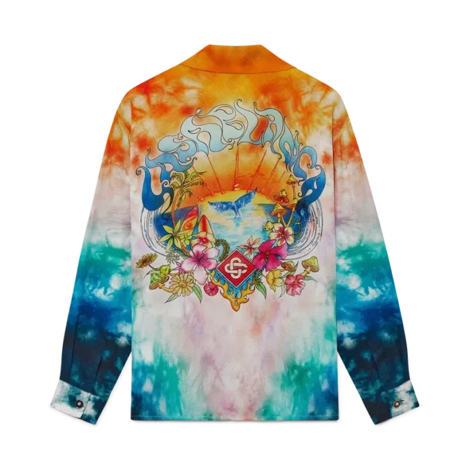 Camisa de seda de manga comprida Surf Trip | Casablanca Paris