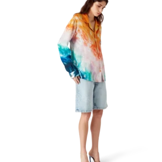 Camisa de seda de manga comprida Surf Trip | Casablanca Paris