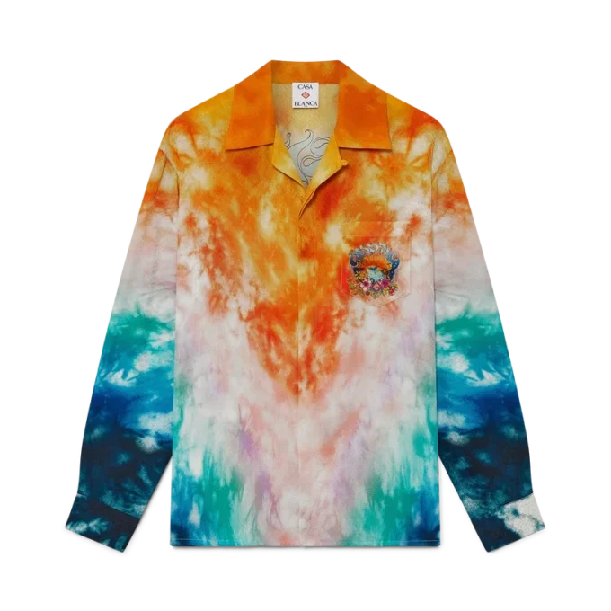 Camisa de seda de manga comprida Surf Trip | Casablanca Paris