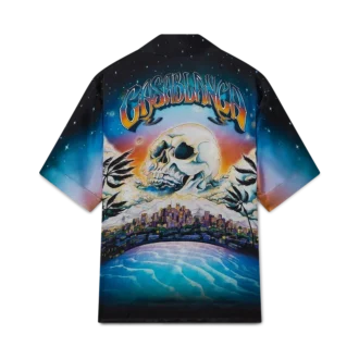 Camisa de seda de manga curta La Pramonition