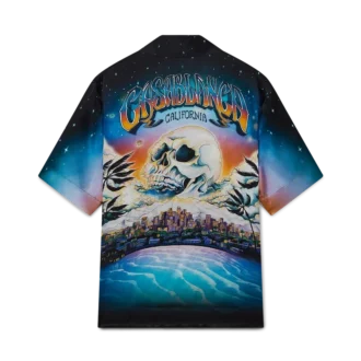 Camisa de seda de manga curta La Pramonition