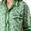 Camisa de seda de manga curta Ping Pong Camisa de seda de manga curta Ping Pong
