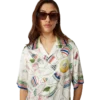 Camisas de seda de manga curta Le Vase Brise Camisas de seda de manga curta Le Vase Brise