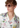 Camisas de seda de manga curta Le Vase Brise Camisas de seda de manga curta Le Vase Brise