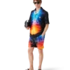 Camisa de tecido felpudo com degradê Camisa de tecido felpudo com degradê