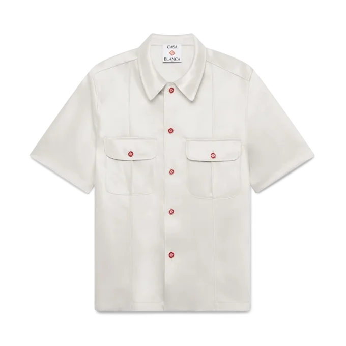 Camisa em cetim Duchesse Camisa em cetim Duchesse