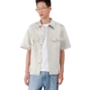 Camisa em cetim Duchesse Camisa em cetim Duchesse