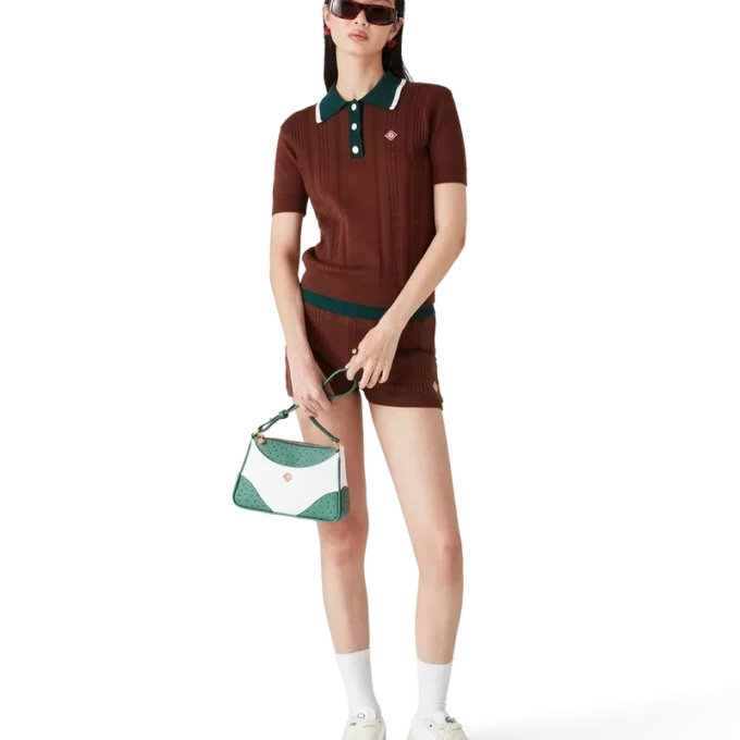 Camisas com malha trançada