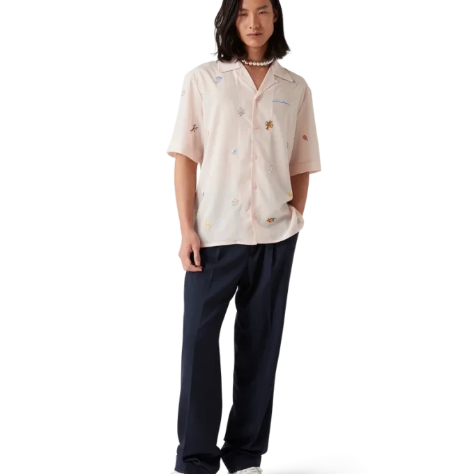 Camisas com Motivo Bordado