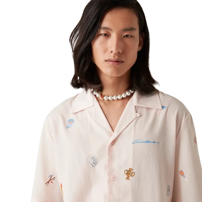 Camisas com Motivo Bordado