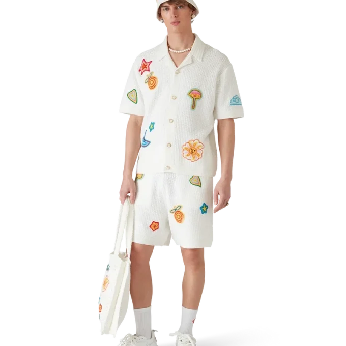 Camisas com Motivos em Croché Camisas com Motivos em Croché