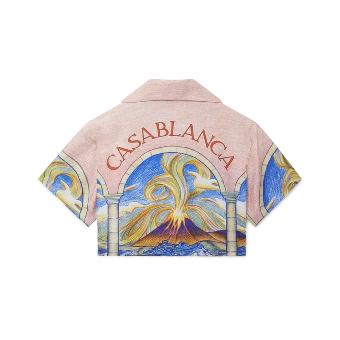 Camisas curtas de seda Chevaux Sauvages Camisas curtas de seda Chevaux Sauvages